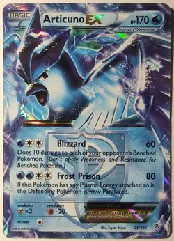 Articuno EX 25/135 - Pokemon Ultra Rare Holo - B&W Plasma Storm 2012 - NM/LP - Image 3