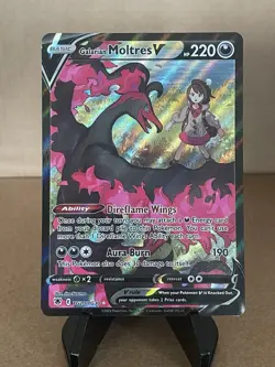 Pokemon Galarian Moltres V TG20/TG30 SWSH Astral Radiance Trainer Gallery - Image 1