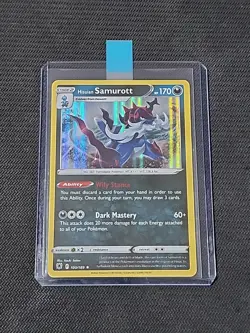 Pokemon Astral Radiance "Hisuian Samurott" 100/189 / Holo Rare / Near Mint - Image 3