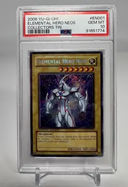 Yu-Gi-Oh! 2006 Elemental Hero Neos CT03-EN001 Collectors Tin PSA 10 - Image 1