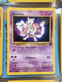 Pokemon TCG Mewtwo #3 WB Kids Presents the First Movie Card - Image 1