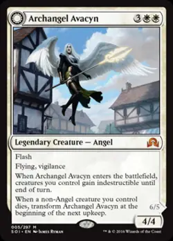 Archangel Avacyn (Ayacyn the Purifier) - Light Play MTG Shadows Over Innistrad - Image 1