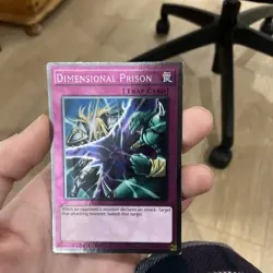 NKRT-EN034 Dimensional Prison Platinum Rare 1st Edition LP Yugioh Card - Image 1
