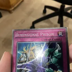 NKRT-EN034 Dimensional Prison Platinum Rare 1st Edition LP Yugioh Card - Image 3
