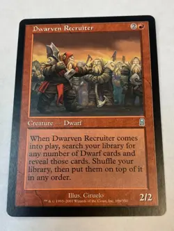 Dwarven Recruiter - Magic the Gathering MTG odyssey Single Card - Image 1