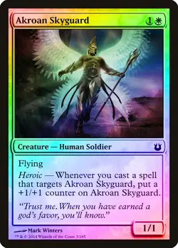 Akroan Skyguard FOIL Born of the Gods NM White Common MAGIC MTG CARD ABUGames - Image 1