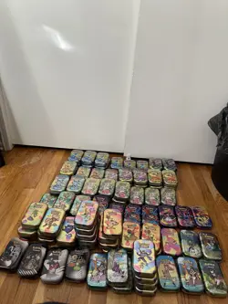 Pokemon Mini Tins Empty Lot of 90 Tins Only No Cards No Packs - Image 2