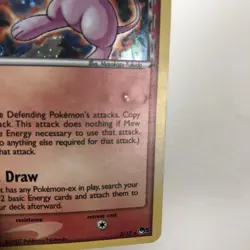 2007 MEW HOLO POKEMON TCG 3/17 POP SERIES 5 ERROR UPSIDE DOWN BACK CARD - DMG - Image 4