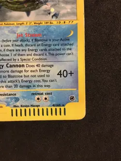 Blastoise Fearow 4-11/165 holo 🔥 🇬🇧Expedition ☘Excellent Pokemon card 📩 - Image 5