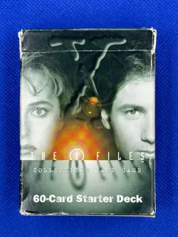 The X Files Collectible Card Game 60 Card Starter Deck - 70+ Cards in deck - Image 1