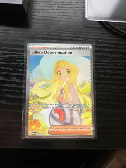Lillie's Determination SIR 184/132 NM Secret Rare Pack Fresh Pokemon Card - Image 1