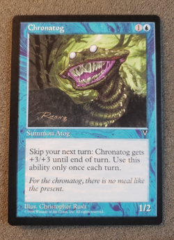 Chronatog Visions UN_PLAYED Blue Rare MAGIC THE GATHERING MTG CARD (DS3D1)...... - Image 3