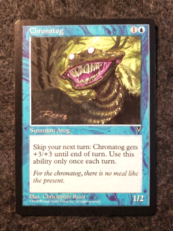 Chronatog Visions NM Rare MAGIC THE GATHERING MTG CARD NEVER PLAYED (DS3D1G3) - Image 1