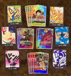 One Piece PRB02 Straw Hat Crew SR Reprint Lot (Characters and Don!! Cards) ENG - Image 1