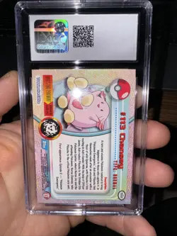 CGC 7 NM-MINT Chansey #113 SILVER FOIL Topps Series 2 Pokemon Card 219 - Image 2