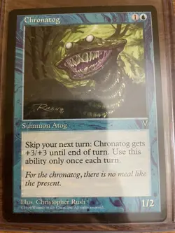 Chronatog MTG Visions #28 X1 Mint CRISP NP Rare Magic The Gathering Card “” Pics - Image 1