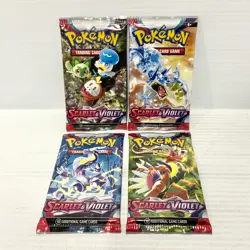 Scarlet & Violet Base Art Set 4x Booster Packs - Brand New Sealed Pokemon Card - Image 1