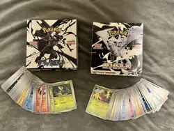 Pokemon TCG Japanese Black Bolt White Flare Complete Base Set 160 cards - Image 1