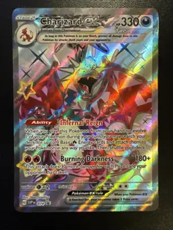 Charizard EX 074 SV Scarlet & Violet Promo Shiny Holo Card Near Mint Condition - Image 1