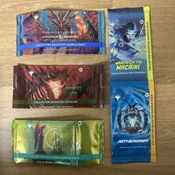 5x MTG Collector Sample Booster Pack Lot - brothers war baldurs gate nc mom aeth - Image 1
