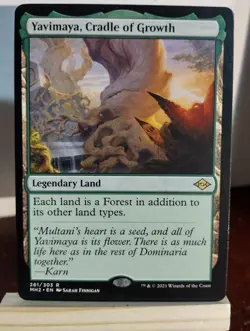 MTG Yavimaya Cradle of Growth Modern Horizons 2 LP X1 Magic The Gathering - Image 1