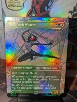 Magic The Gathering Silk, Web Weaver (Borderless) Marvel's Spider-Man Foil NM - Image 2