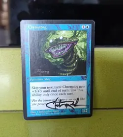 EN/AN CHRONATOG SIGNED BY CHRISTOPHER RUSH (NM/EX) VISIONS 1996 MTG MAGIC TTBE - Image 1