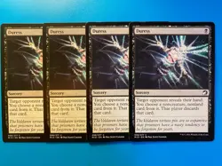 MTG 4x Duress # 98 Innistrad: Midnight Hunt Pauper Magic the Gathering x4 NM - Image 1