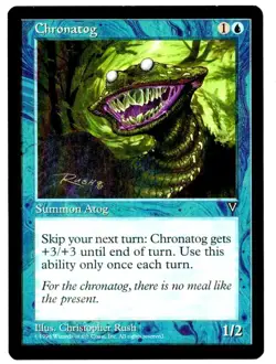 Chronatog - Visions 1996 MTG Blue Creature Rare LP (B) - Image 1