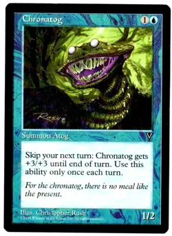 Chronatog - Visions 1996 MTG Blue Creature Rare LP (A) - Image 1