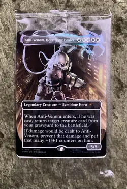 Agent Anti-Venom, Horrifying Healer foil promo Marvel Legends Magic MTG - Image 1