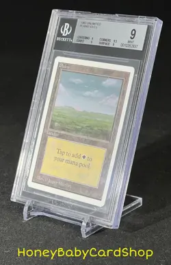 MTG Unlimited Edition 1993 Plains (C) BGS 9.0Q+ (Quad+) MINT Old School 93/94 - Image 3