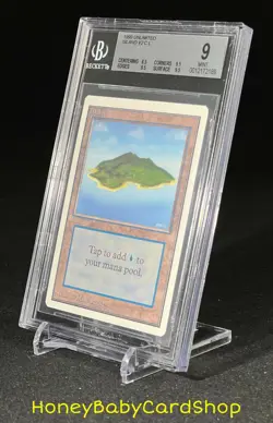 MTG Unlimited Edition 1993 Island (B) BGS 9.0 MINT Old School 93/94 - Image 3