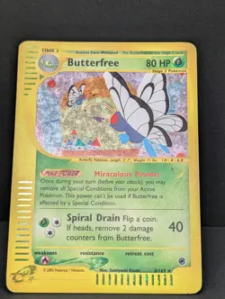 Butterfree 005/165 Expedition Base Set Holo Ultra Rare Pokemon TCG Nintendo MP+ - Image 3