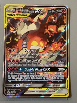 Reshiram & Charizard GX SM201 Pokemon TCG Black Star Promo - Image 1