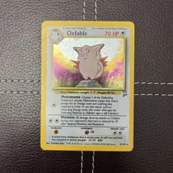 Pokemon TCG - Clefable - 5/130 - Base Set 2 - MP/LP Holo Rare (2000) - Image 1