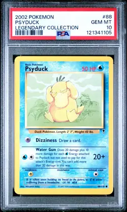 2002 Pokemon Legendary Collection #88 Psyduck PSA 10 GEM MINT NEWLY GRADED! - Image 1