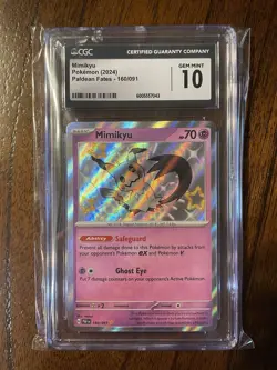 RARE! CGC GEM MINT 10 Shiny Pikachu and Mimikyu - Pokemon Paldean Fates 2024 Set - Image 5