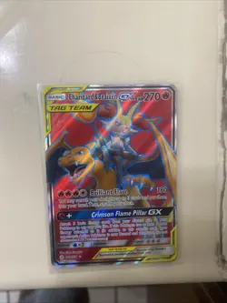 Pokemon Charizard & Braixen GX Full Art Cosmic Eclipse 212/236 Sun and Moon - Image 1