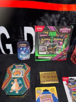 Pokemon TCG Scarlet & Violet Paldean Fates Mini Tin , + Large Sealed lot mixed - Image 2