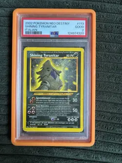 2002 Pokemon Neo Destiny Shining Tyranitar #113 PSA 2 (ITALIAN) - Image 1