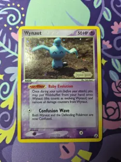 Pokemon TCG EX Legend Maker Wynaut 71/92 Reverse Holo Near Mint - Image 1