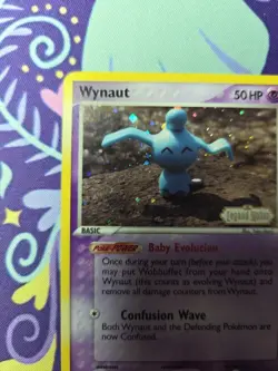 Pokemon TCG EX Legend Maker Wynaut 71/92 Reverse Holo Near Mint - Image 2