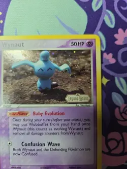 Pokemon TCG EX Legend Maker Wynaut 71/92 Reverse Holo Near Mint - Image 3