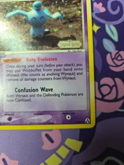 Pokemon TCG EX Legend Maker Wynaut 71/92 Reverse Holo Near Mint - Image 4