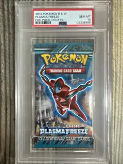 Plasma Freeze Deoxys Black And White Booster Pack 2013 Pokemon TCG PSA 10 - Image 1