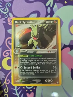 Pokemon TCG EX Team Rocket Returns Dark Tyranitar 20/109 Deck Exclusives Holo LP - Image 1