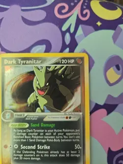 Pokemon TCG EX Team Rocket Returns Dark Tyranitar 20/109 Deck Exclusives Holo LP - Image 3