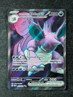 2025 Pokemon TEAM ROCKET'S NIDOKING EX #216/182 Destined Rivals Ultra Rare ENG - Image 1