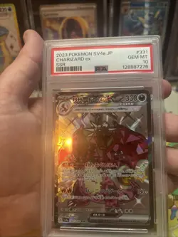 Pokemon Charizard ex SSR Shiny Treasure Japanese 331/190 PSA 10 - Image 3